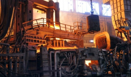 На металлургическом заводе «Красный Октябрь» заработала печь №5