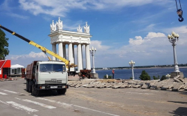 В Волгограде ведётся масштабная реконструкция набережной