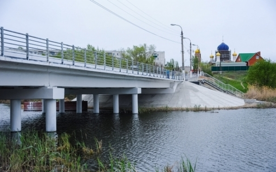 Закончен ремонт моста через реку Мечетку